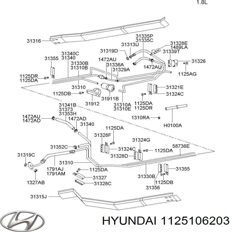  Hyundai/Kia 1125106203 цена, от  USD