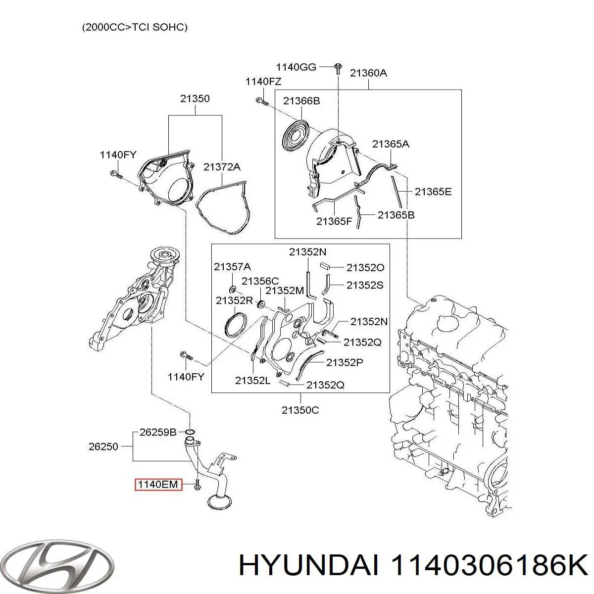 1140306186K Hyundai/Kia 