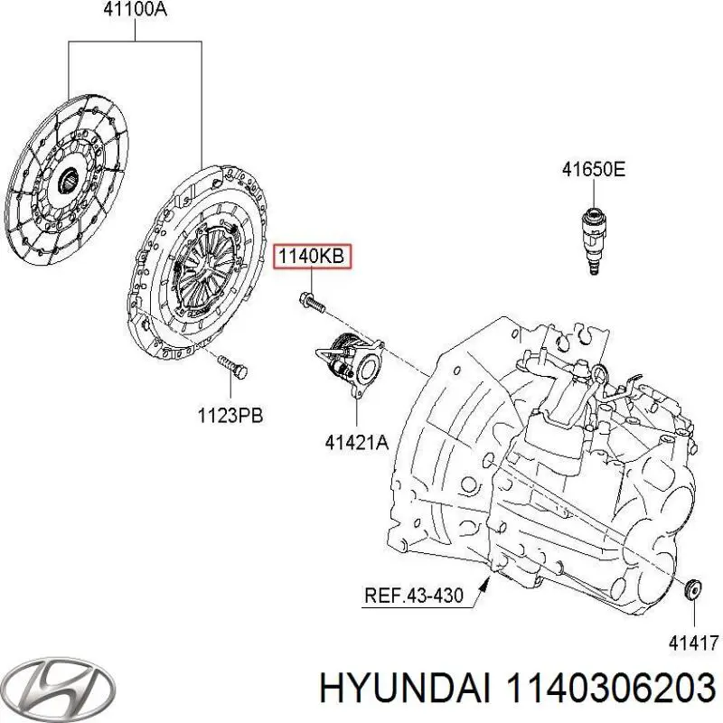  Hyundai/Kia 1140306203 цена, от 0.74 USD