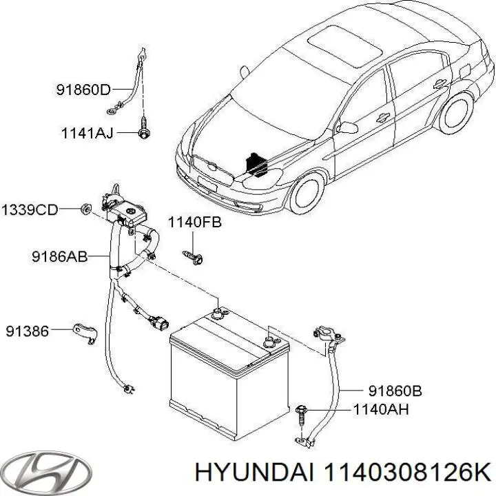 1140308126K Hyundai/Kia 