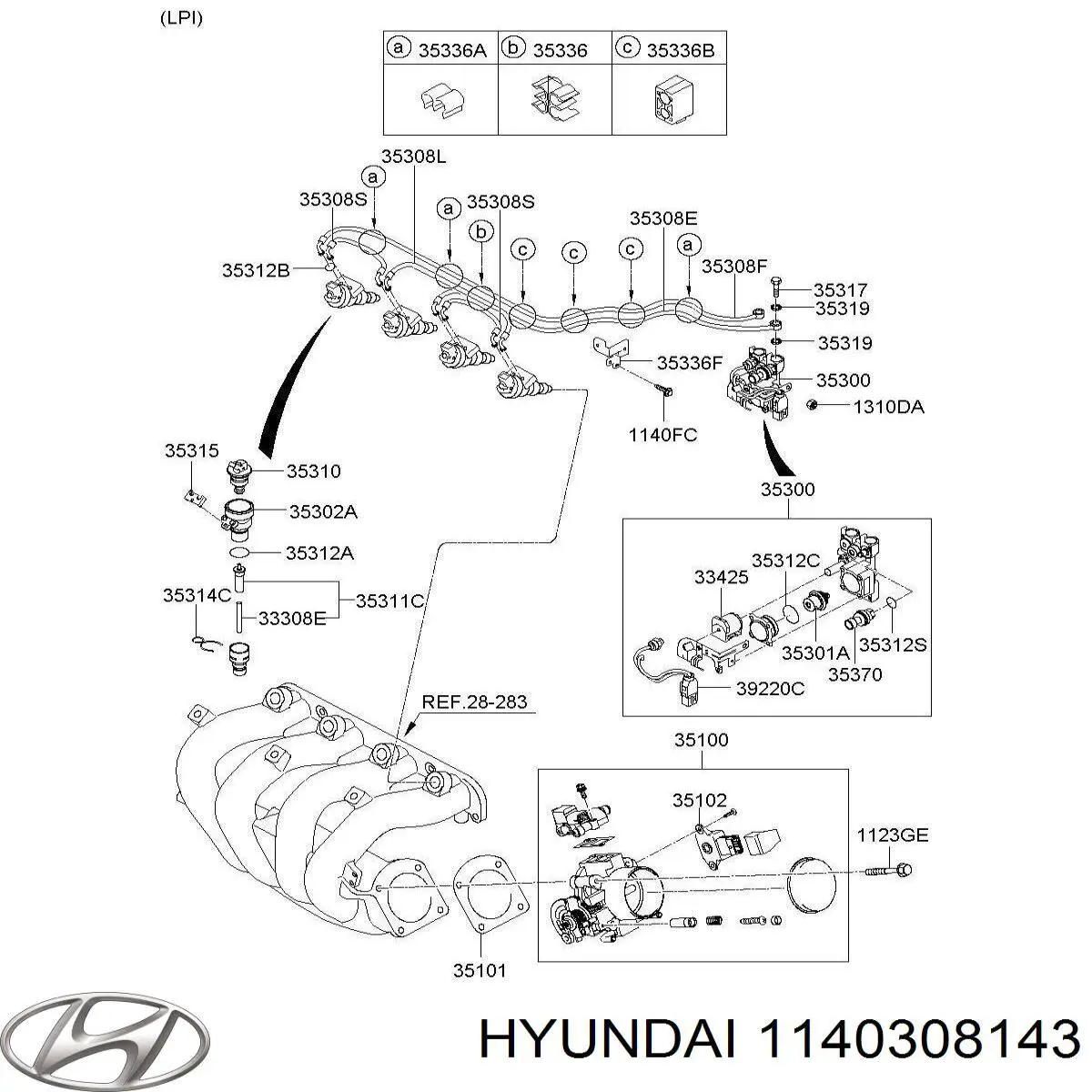 Купить 1140308143 Hyundai/Kia 