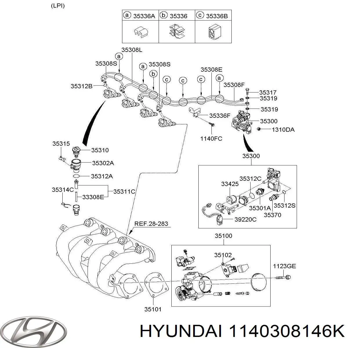 Купить 1140308146K Hyundai/Kia 