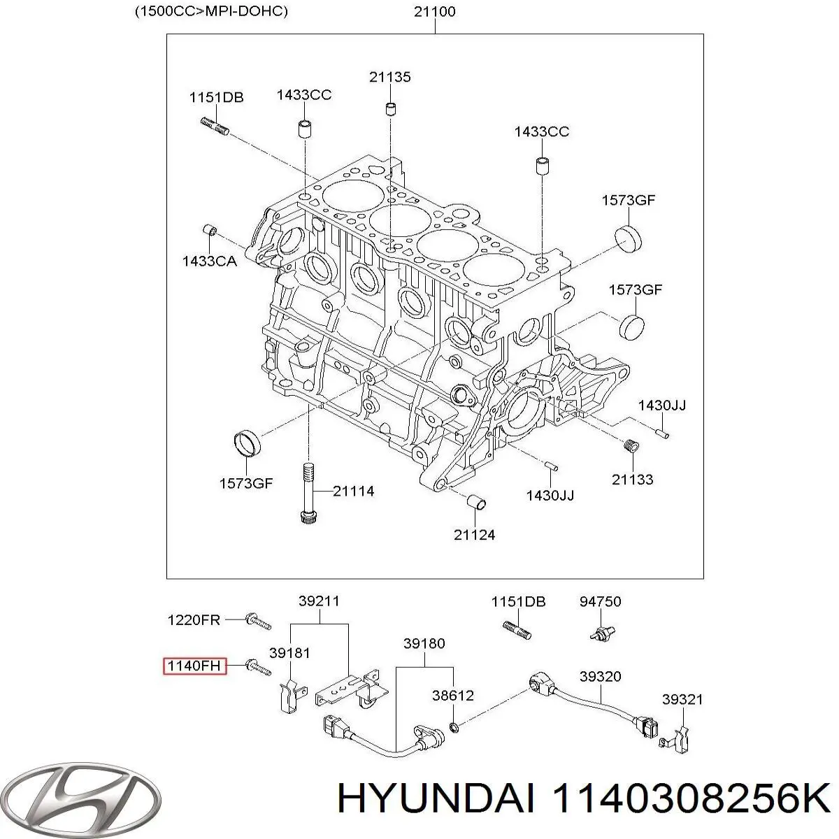 Hyundai/Kia 1140308256K цена, от 5.71 USD