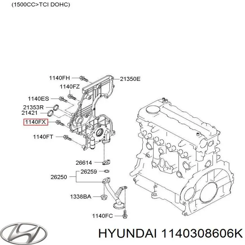  1140308606K Hyundai/Kia