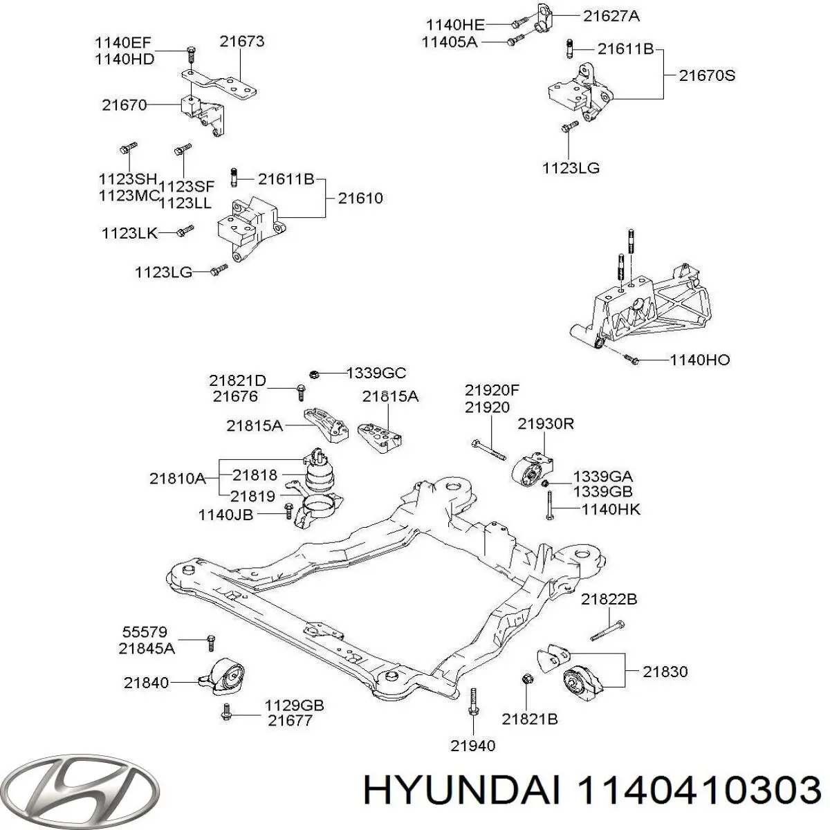 Купить 1140410301 Hyundai/Kia 