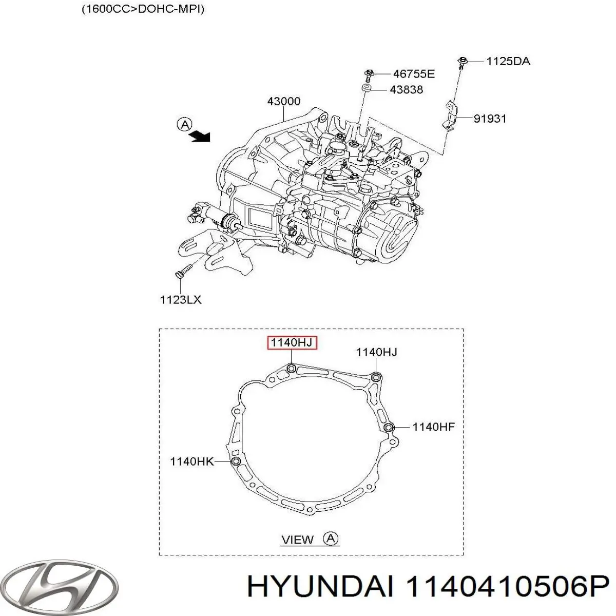 Купить 1140410503 Hyundai/Kia 