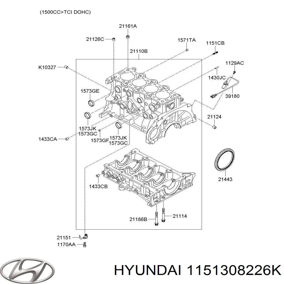  Hyundai/Kia 1151308226K цена, от  USD