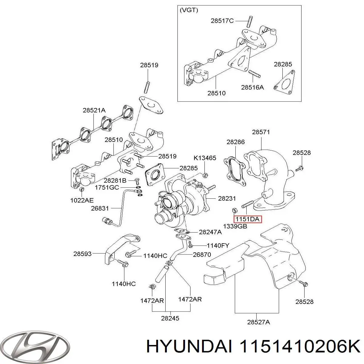  1151410206K Hyundai/Kia