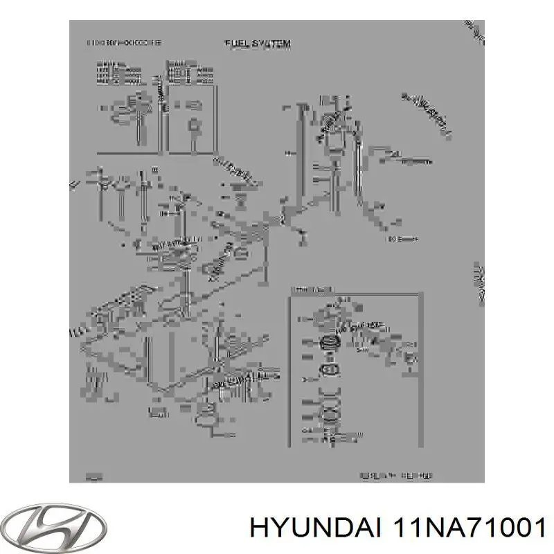 Топливный фильтр 11NA71001 Hyundai/Kia