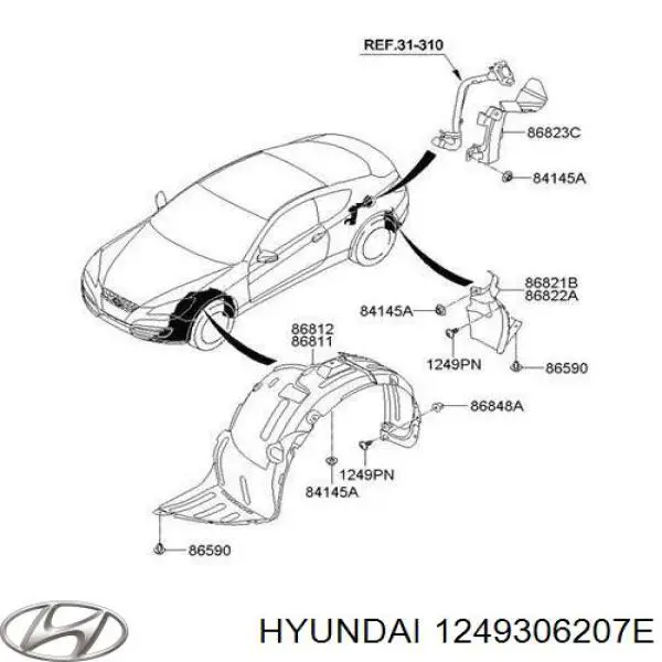  Hyundai/Kia 1249306207E цена, от 1.31 USD