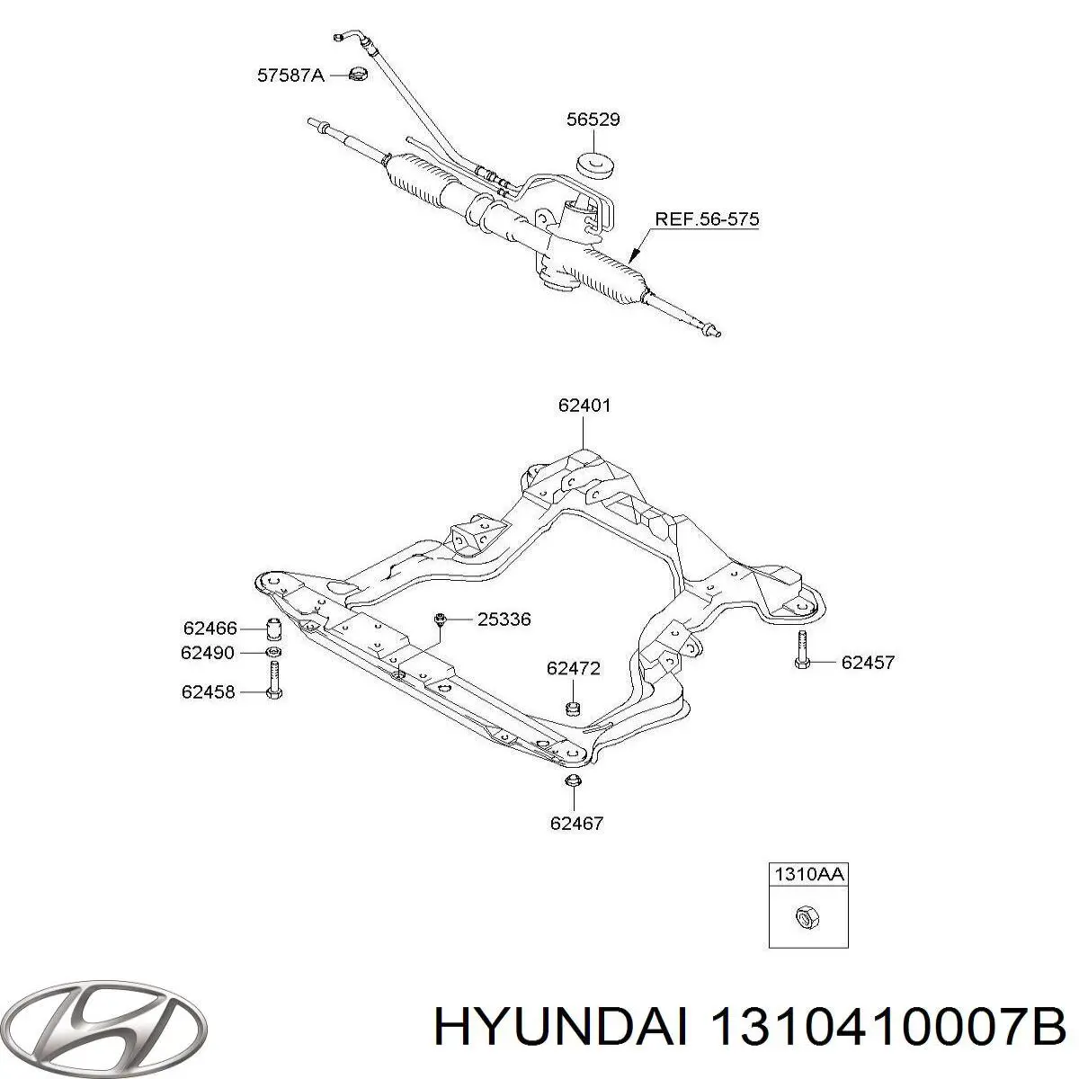 Купить 1310410007B Hyundai/Kia 