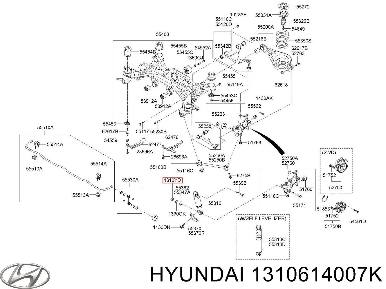 1310614007K Hyundai/Kia 