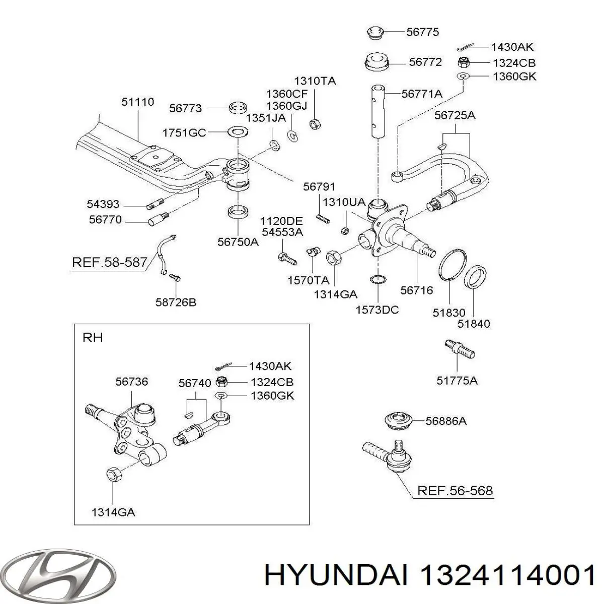 1324114001 Hyundai/Kia 