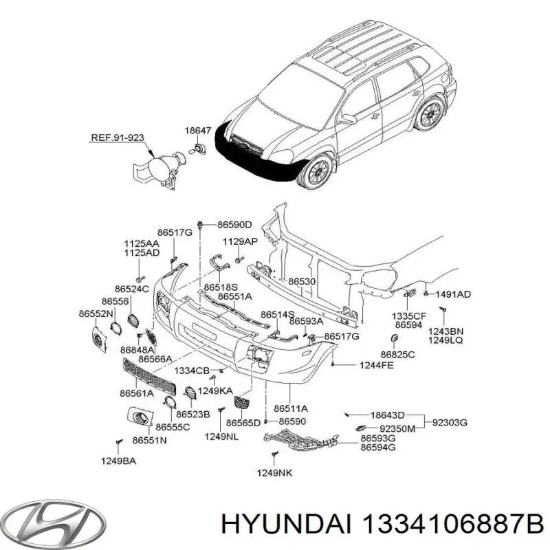  Hyundai/Kia 1334106887B цена, от 1.22 USD