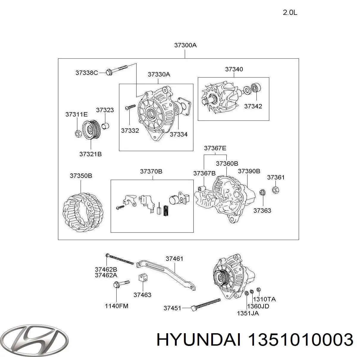  Hyundai/Kia 1351010003 цена, от  USD
