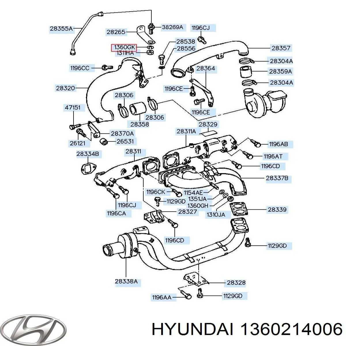 Купить 1360214006 Hyundai/Kia 