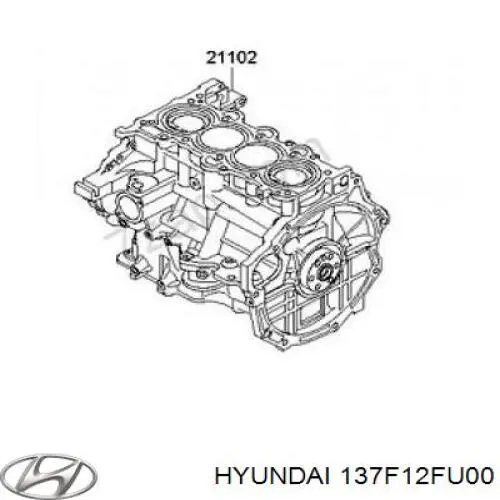 137F12FU00 Hyundai/Kia Мотор в сборе