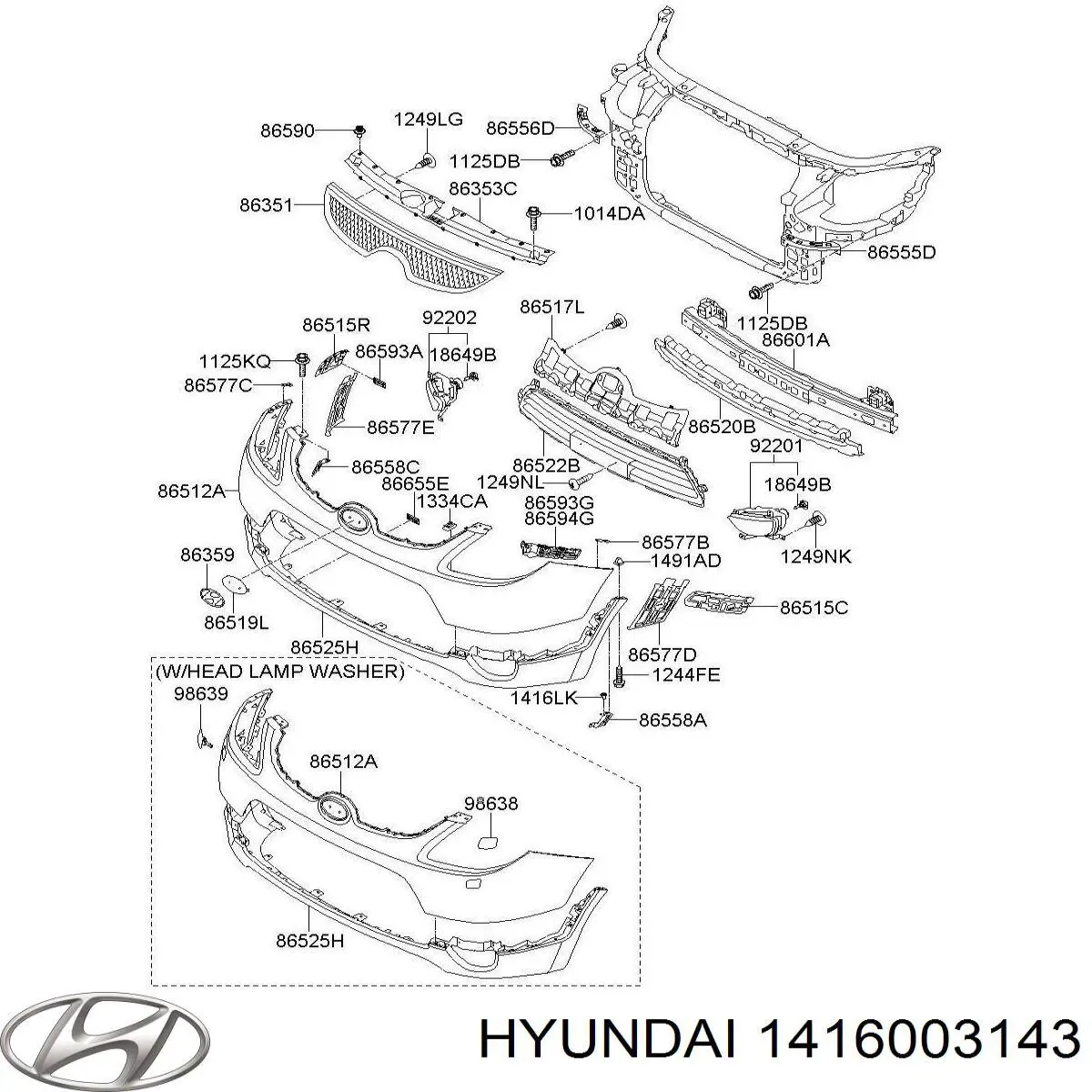  1416003143 Hyundai/Kia