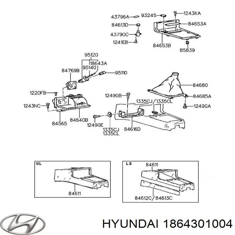 1864301004N Hyundai/Kia 