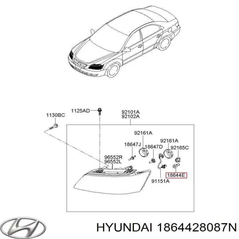 Лампочка на Hyundai Tucson TL