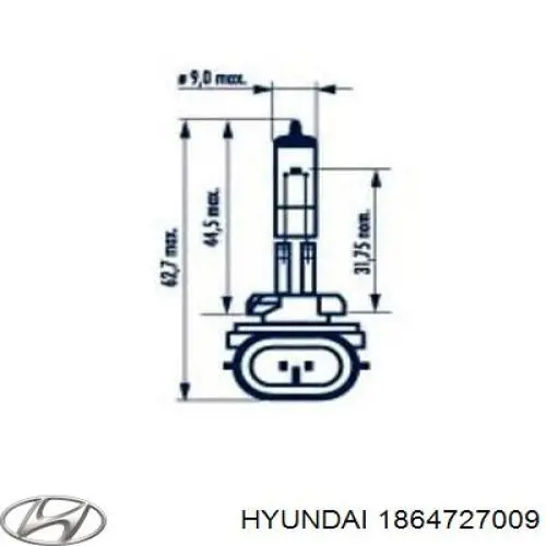 S1864727009 Hyundai/Kia лампочка