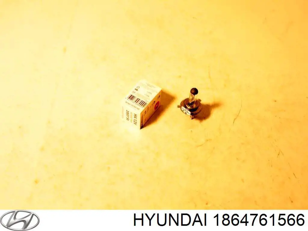 1864761566 HYUNDAI Bombilla Halogena, Luz Alta / Baja original y equivalente