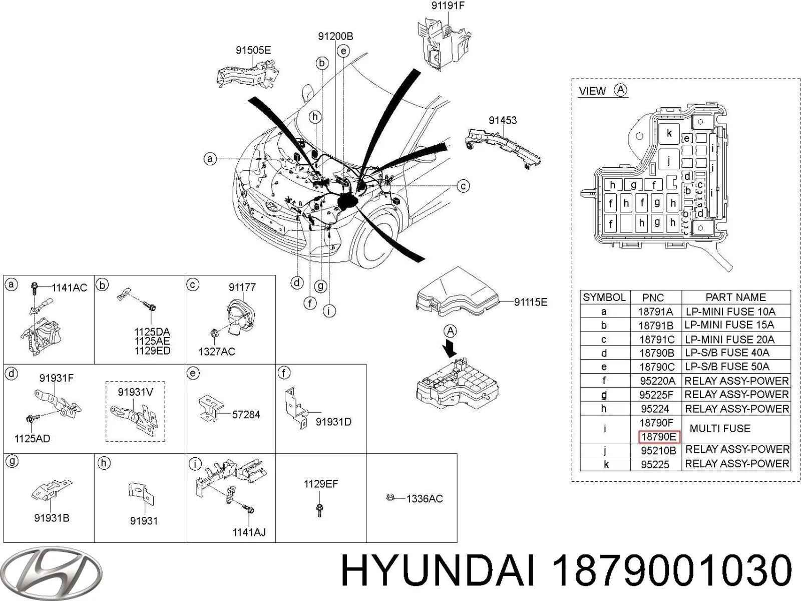 Купить 1879001030 Hyundai/Kia Предохранители