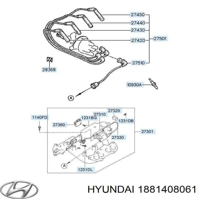 Свеча зажигания Hyundai/Kia 1881408061 цена, от 3.27 USD