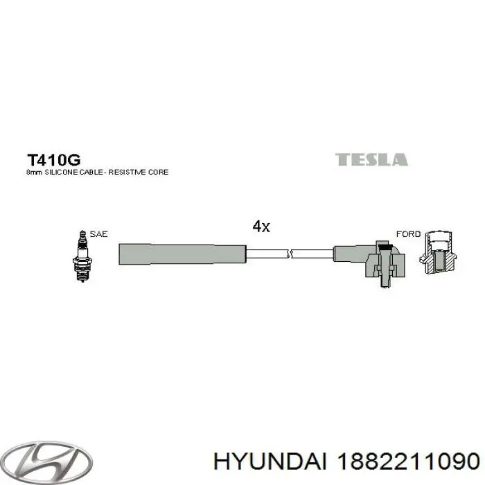 Свеча зажигания Hyundai/Kia 1882211090 цена, от 2.54 USD