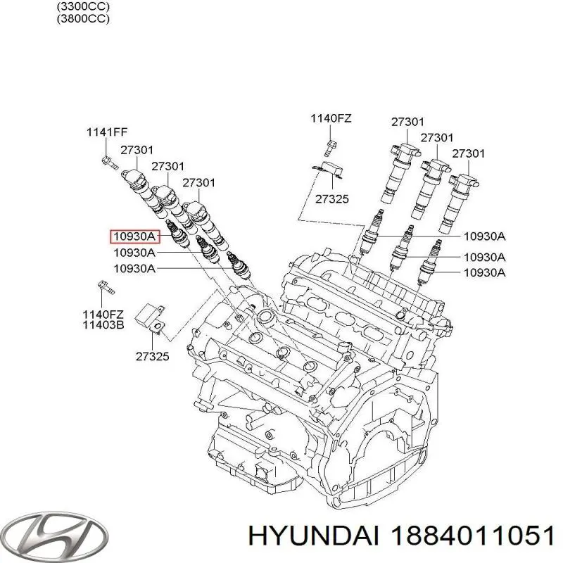 Свеча зажигания Hyundai/Kia 1884011051 цена, от 8.03 USD