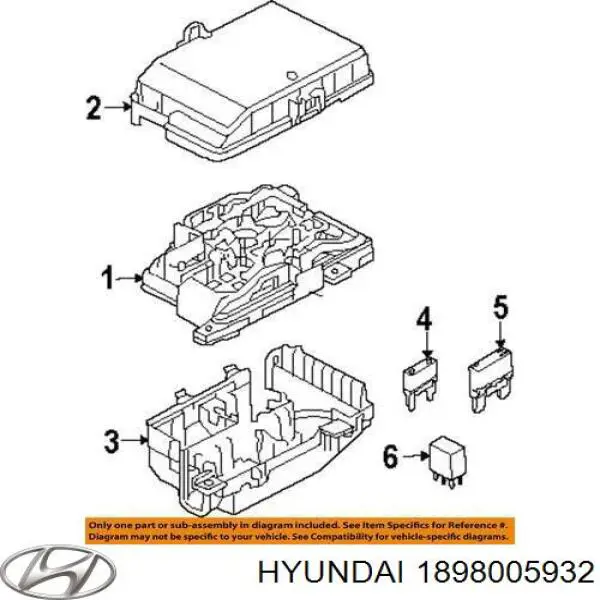Предохранители (электрических цепей) Hyundai/Kia 1898005932 цена, от 5.02 USD