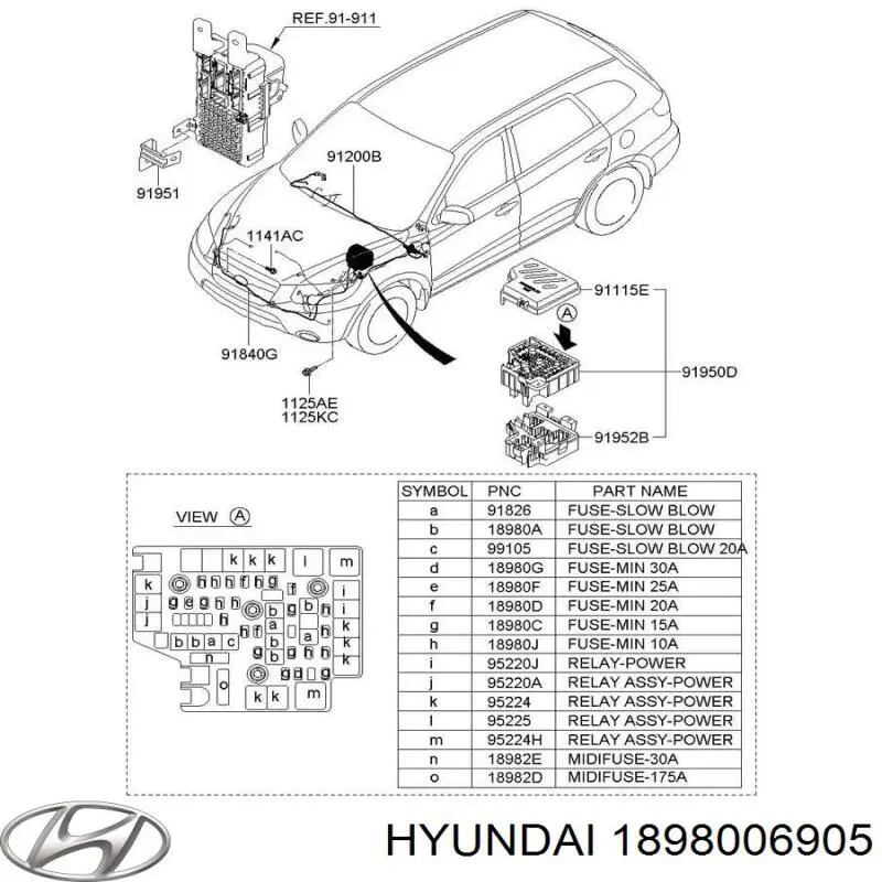  1898006905 Hyundai/Kia