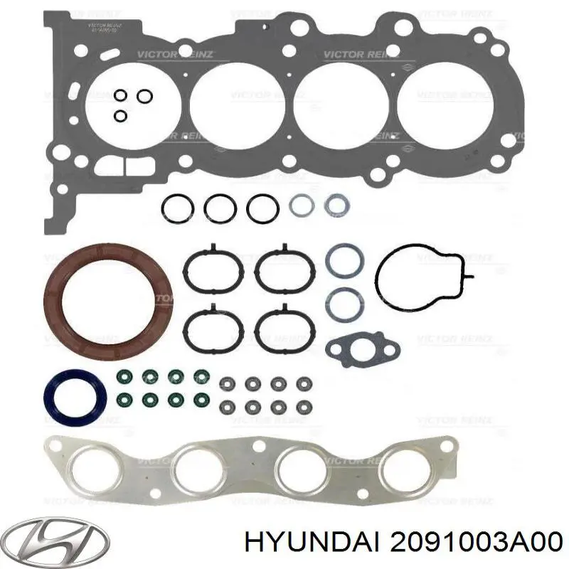 Комплект прокладок двигателя 2091003A00 Hyundai/Kia