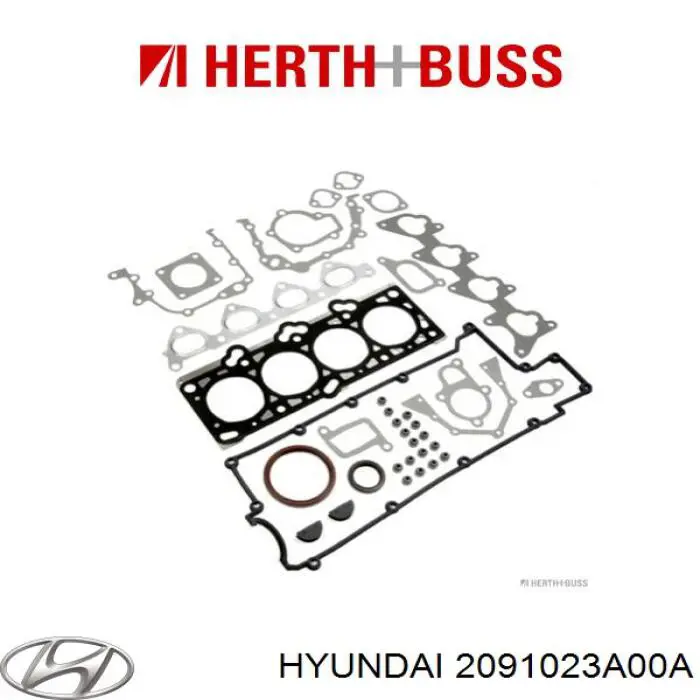Полный комплект прокладок двигателя Hyundai/Kia 2091023A00A цена, от 265.07 USD