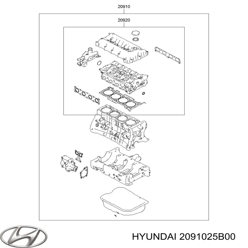 Комплект прокладок PFAM061 Parts-Mall