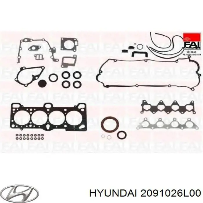 Комплект прокладок двигателя 2091026L00 Hyundai/Kia