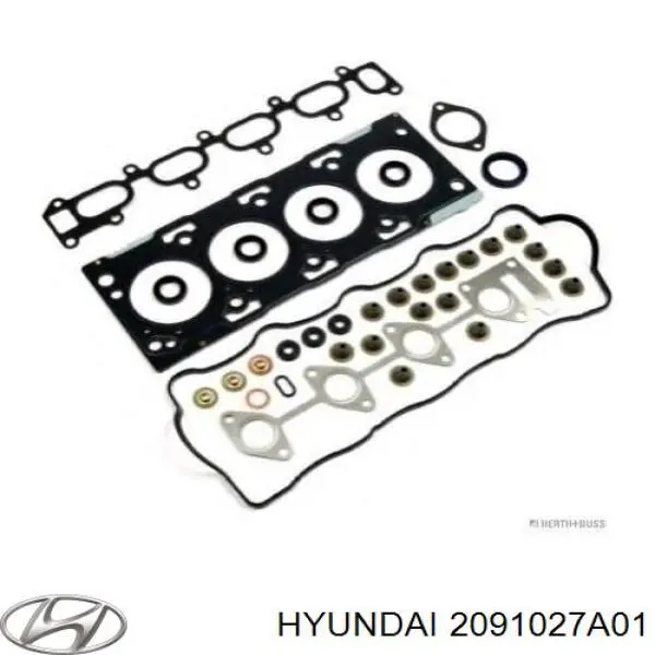Комплект прокладок двигателя верхний Hyundai/Kia 2091027A01