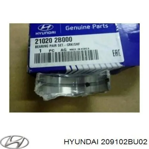 Комплект прокладок 209102BU02 Hyundai/Kia