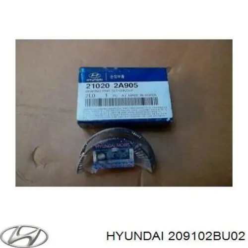 209102BU02 Hyundai/Kia Комплект прокладок на двигатель