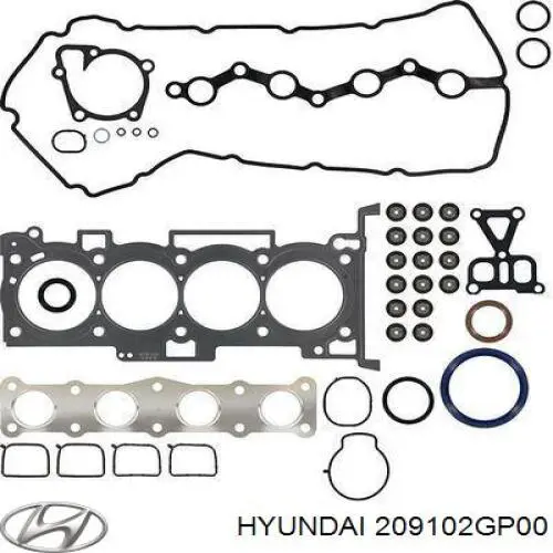 209102GJ00 Hyundai/Kia kit de vedantes de motor completo