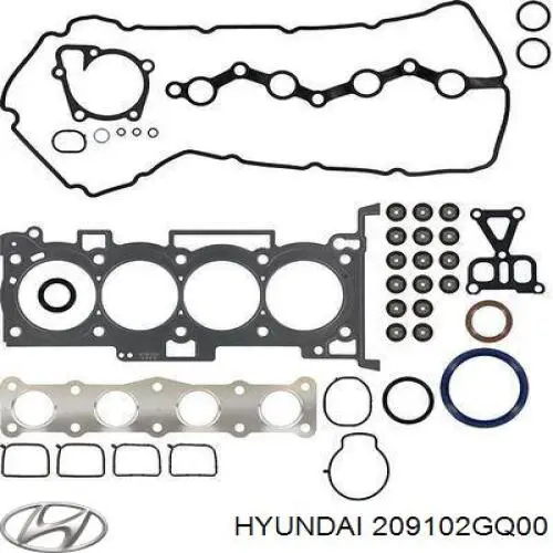 Полный комплект прокладок двигателя Hyundai/Kia 209102GQ00 цена, от 262.79 USD