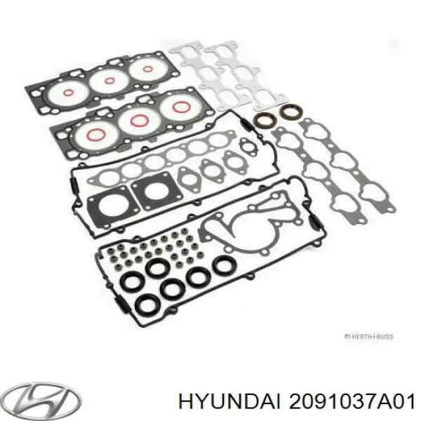 Полный комплект прокладок двигателя Hyundai/Kia 2091037A01 цена, от 492.14 USD