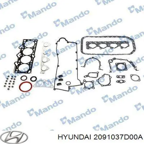 Полный комплект прокладок двигателя Hyundai/Kia 2091037D00A цена, от 607.44 USD