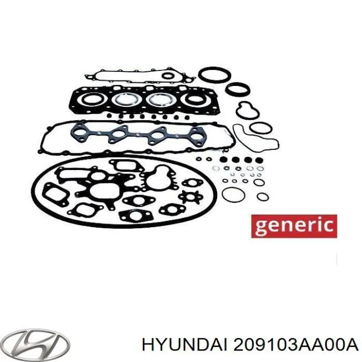 209103AA00A Hyundai/Kia Комплект прокладок на двигатель