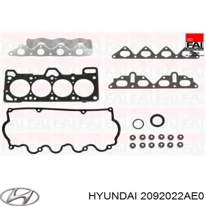 2092022AE0 Hyundai/Kia комплект прокладок двигателя верхний
