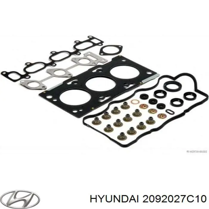 Комплект прокладок двигателя верхний на Hyundai Matrix FC