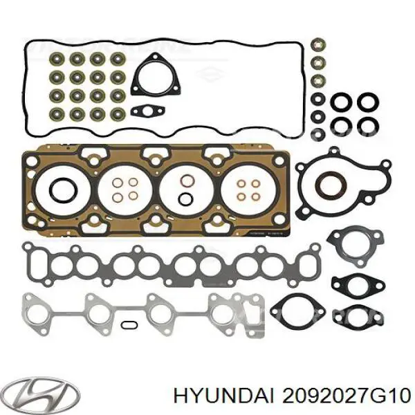 Комплект прокладок двигателя верхний Hyundai/Kia 2092027G10