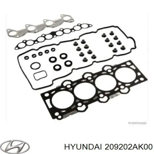 Комплект прокладок двигателя верхний Hyundai/Kia 209202AK00