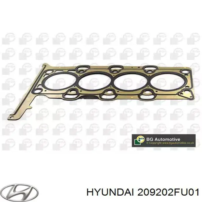 Комплект прокладок двигателя верхний Hyundai/Kia 209202FU01