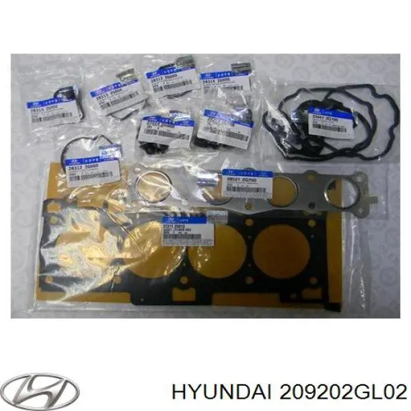 209202GL02 Hyundai/Kia комплект прокладок двигателя верхний